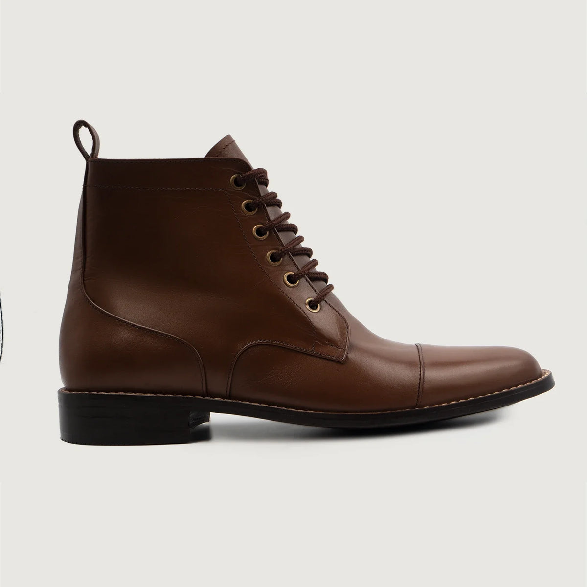 Brown Full-Grain leather Boots - Rahmengenähte Goodyear-Welt-Konstruktion & vordere Zehenkappe