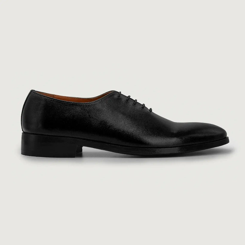 Director Wholecut Schwarz Leather Shoes für Herren
