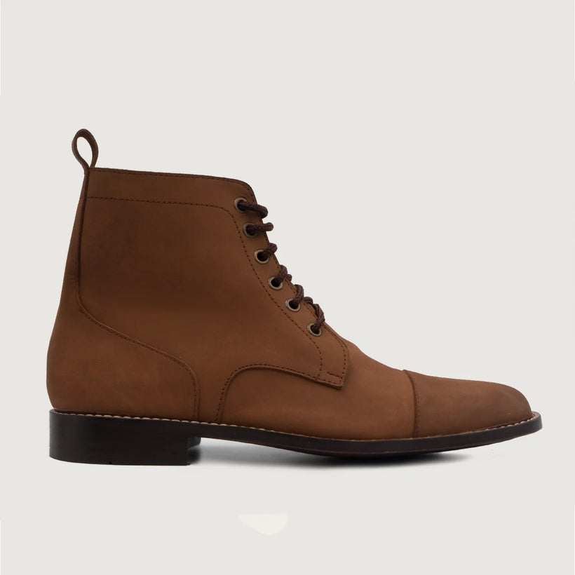Knight Derby Oil Pull-up Braun Lederstiefel für Herren
