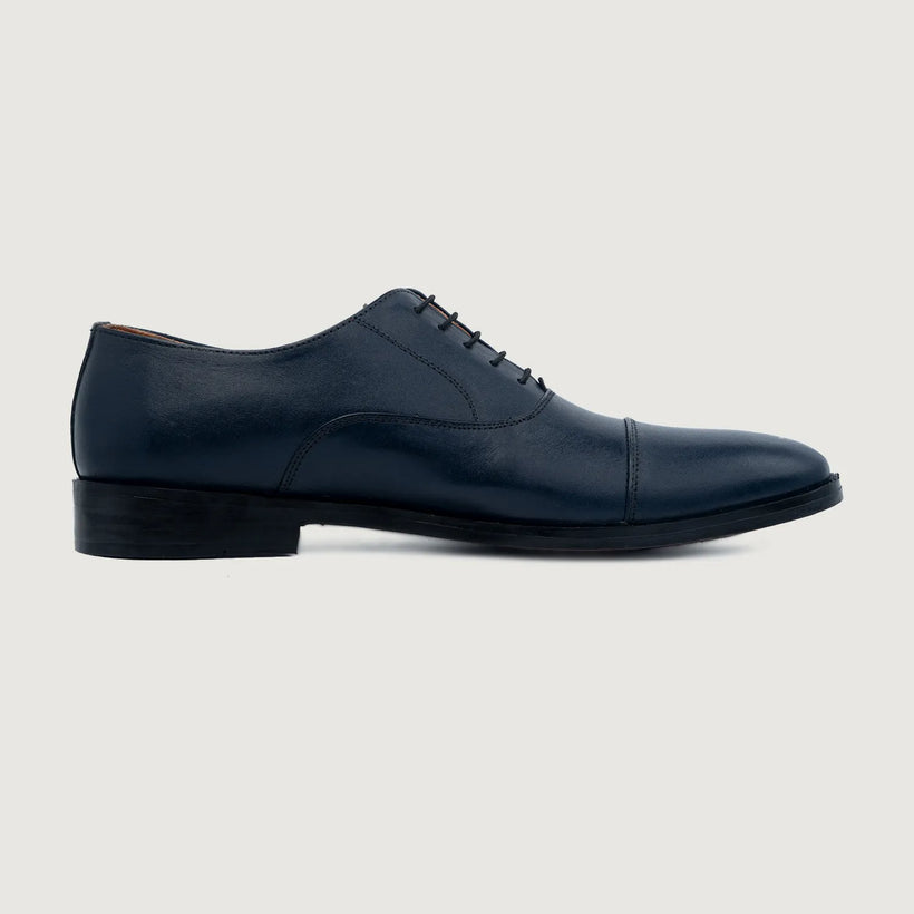 Professor Oxford Midnight Blau Leather Shoes für Herren