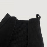 Authentic Goatskin Suede Grain Depth & Pull-Up Patina Texture Detail