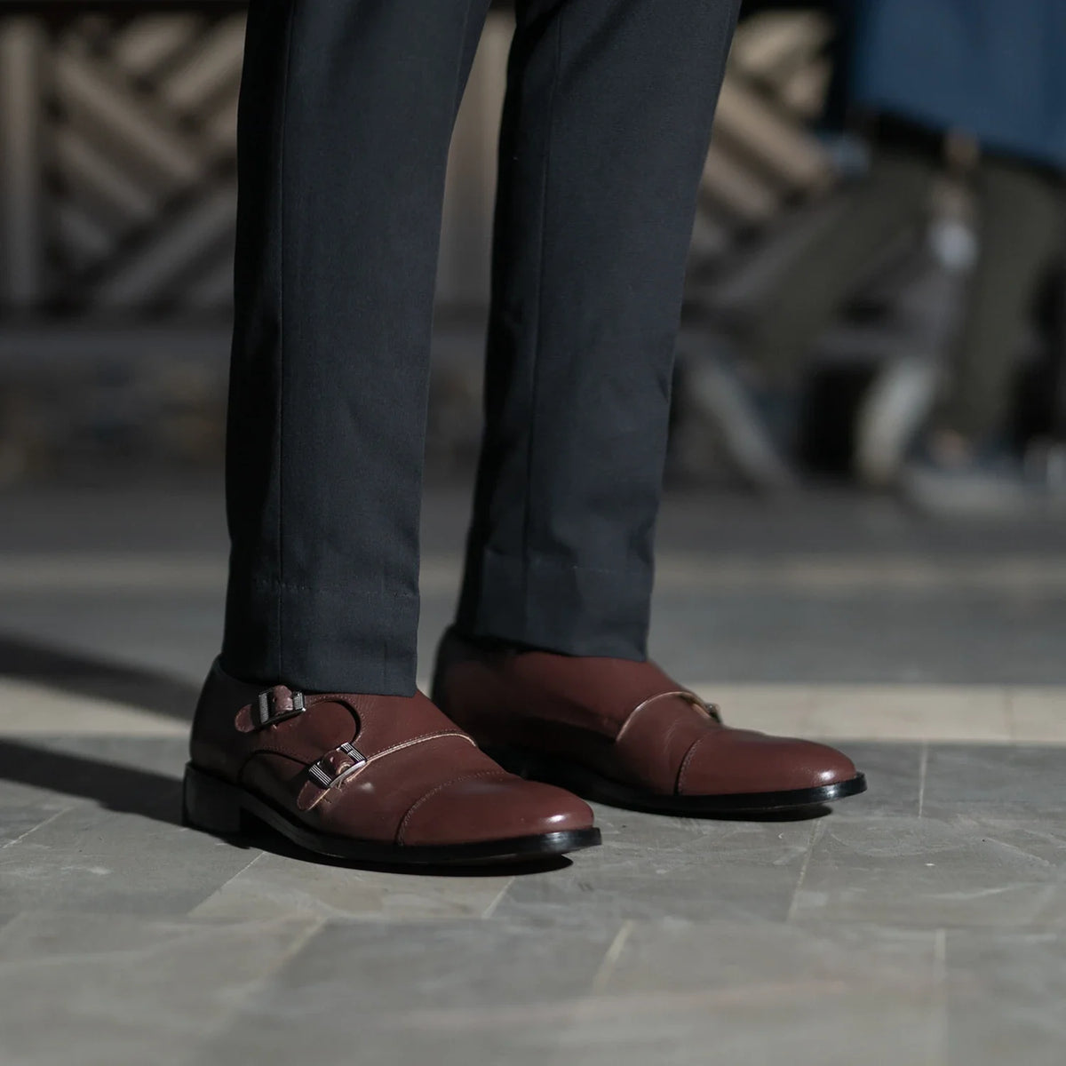 Orlaven Boston Doppel-Monkstrap Kastanienbraun Lederschuhe footwear image 9