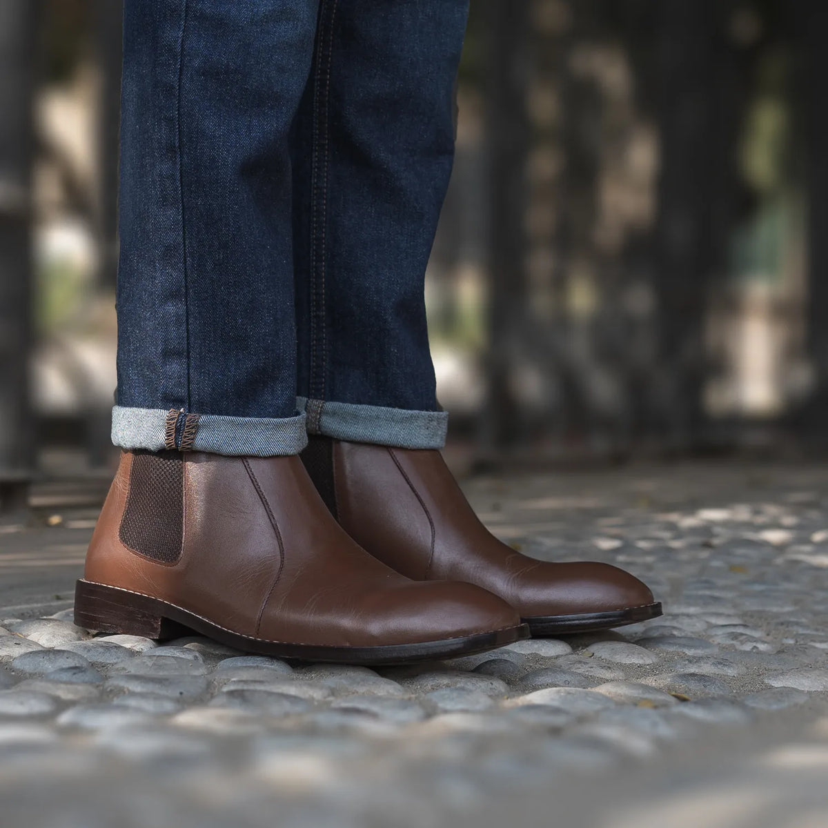 Orlaven Clarkson Chelsea Braun Lederstiefel für Herren footwear image 9