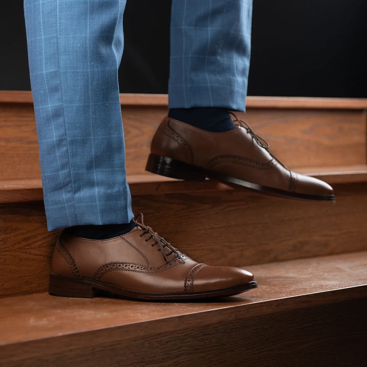 Orlaven Grauson Brogues Oxford Braun Lederschuhe für Herren footwear image 9