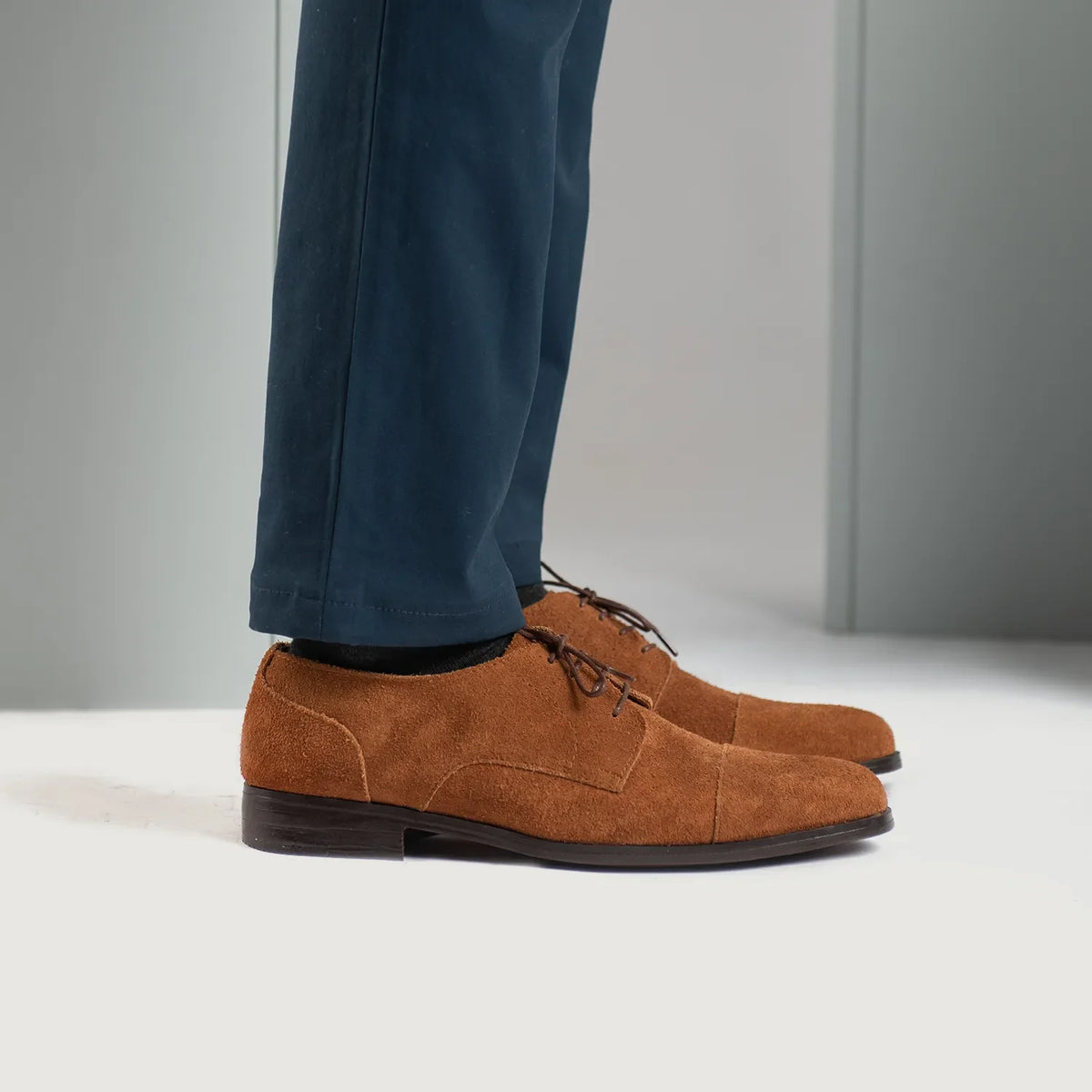 Orlaven Attorney Derby Braun Suede Lederschuhe für Herren footwear image 9