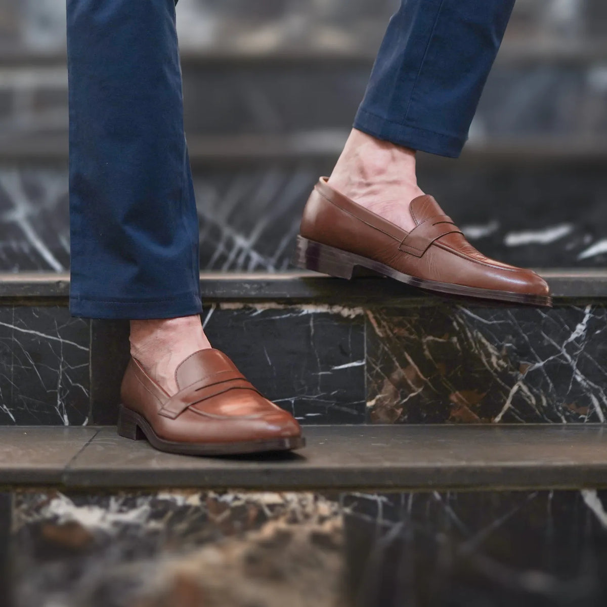 Orlaven Baxton Braun Leder-Loafer für Herren footwear image 9
