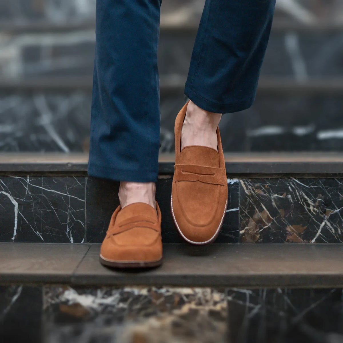 Orlaven Baxton Braun Suede Leder-Loafer für Herren footwear image 9