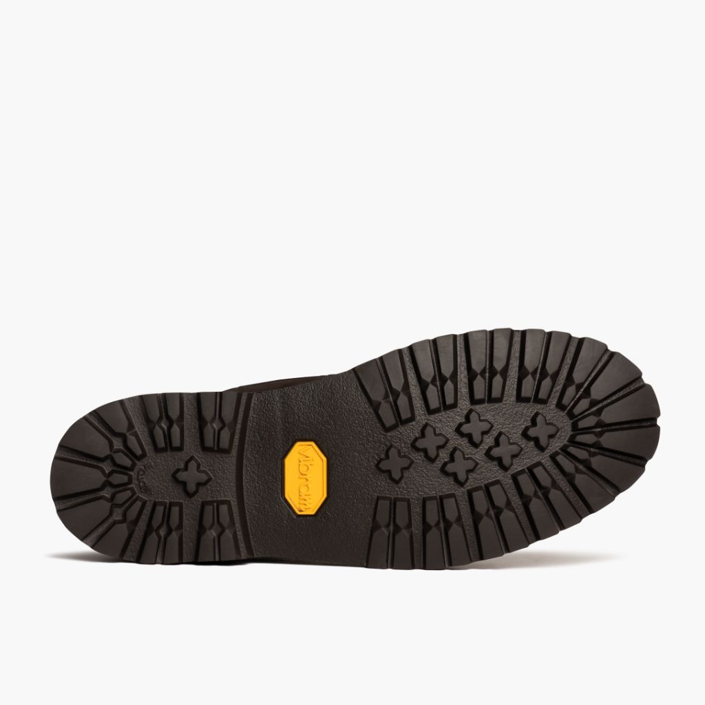 High-Traction Rubber Outsole & Lug Tread Pattern on Explorer Rocky Road Lederstiefel für Herren