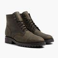 Captain StormKing® Matt-Dunkeloliv Lederstiefel für Herren