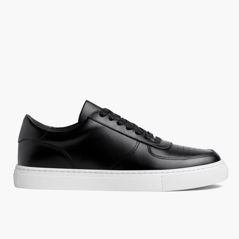Court Schwarz Leder-Sneaker für Herren