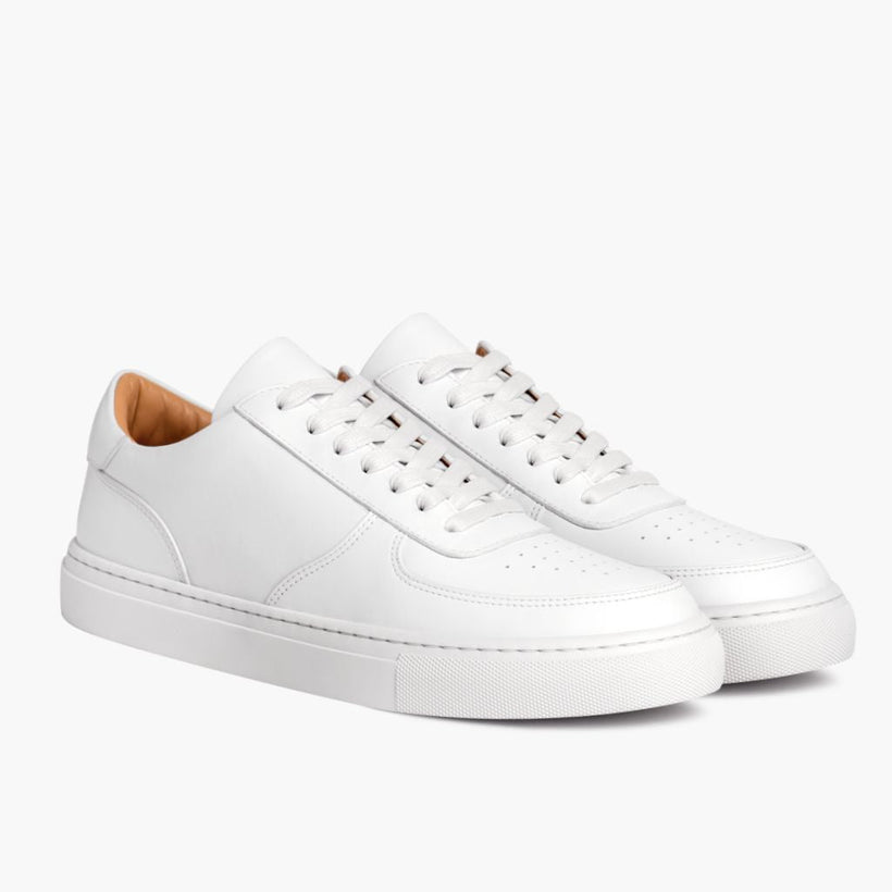 Court Weiß Leder-Sneaker für Herren