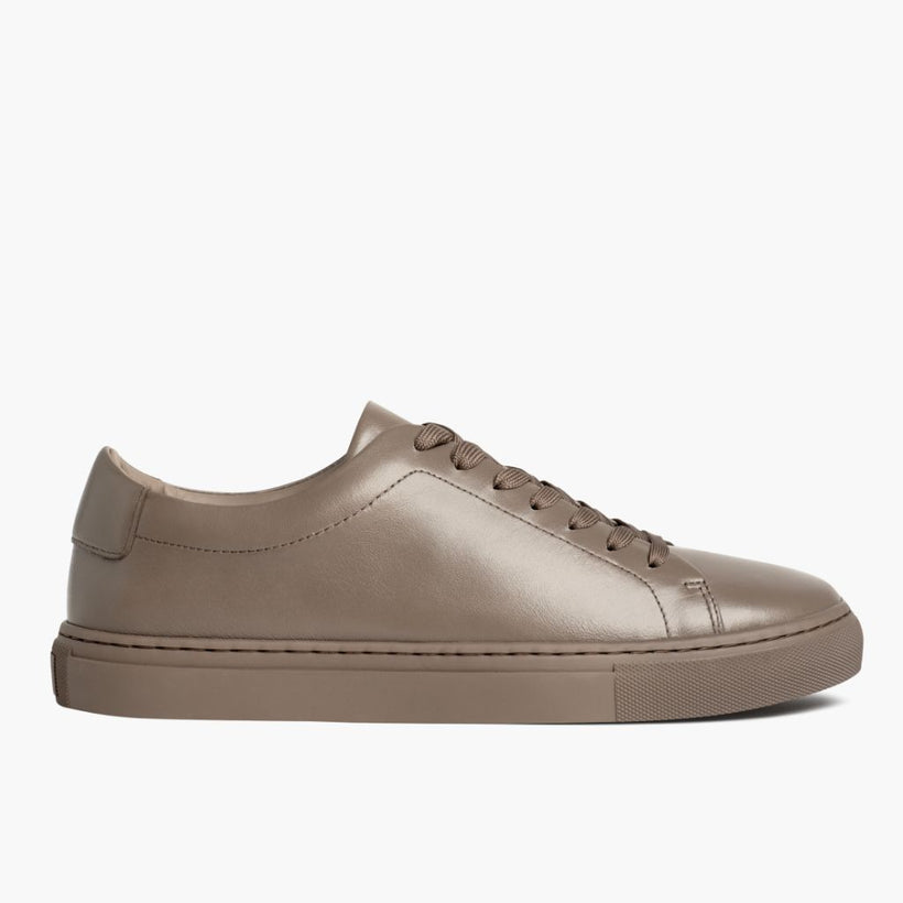 Encore Taupe Leder-Sneaker für Herren