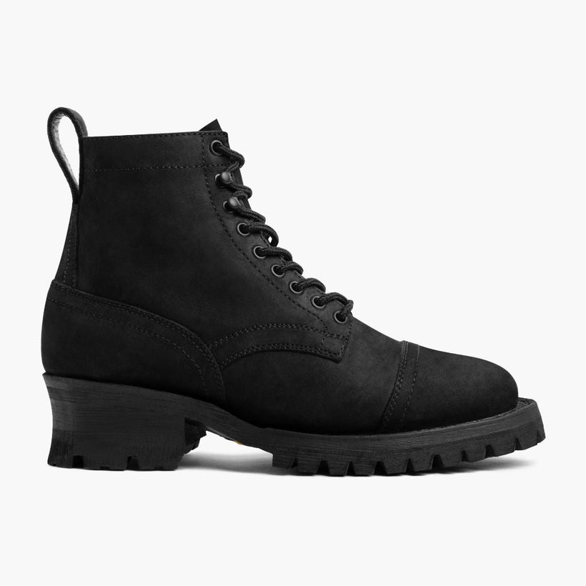 Challenger Schwarz Matte Leather Boots für Herren