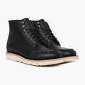 Diplomat Mattschwarz Lederstiefel für Herren