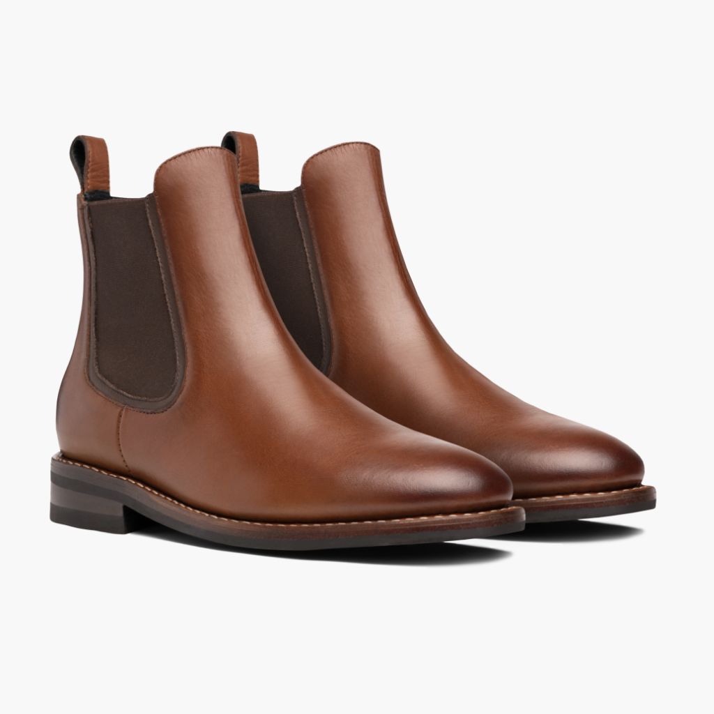Duke Brandy-Braun Lederstiefel für Herren in Classic Full-Grain Leather - Seitenansicht | Online Kaufen