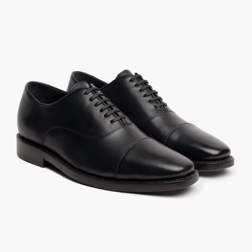 Executive Schwarz Leder-Sneaker für Herren