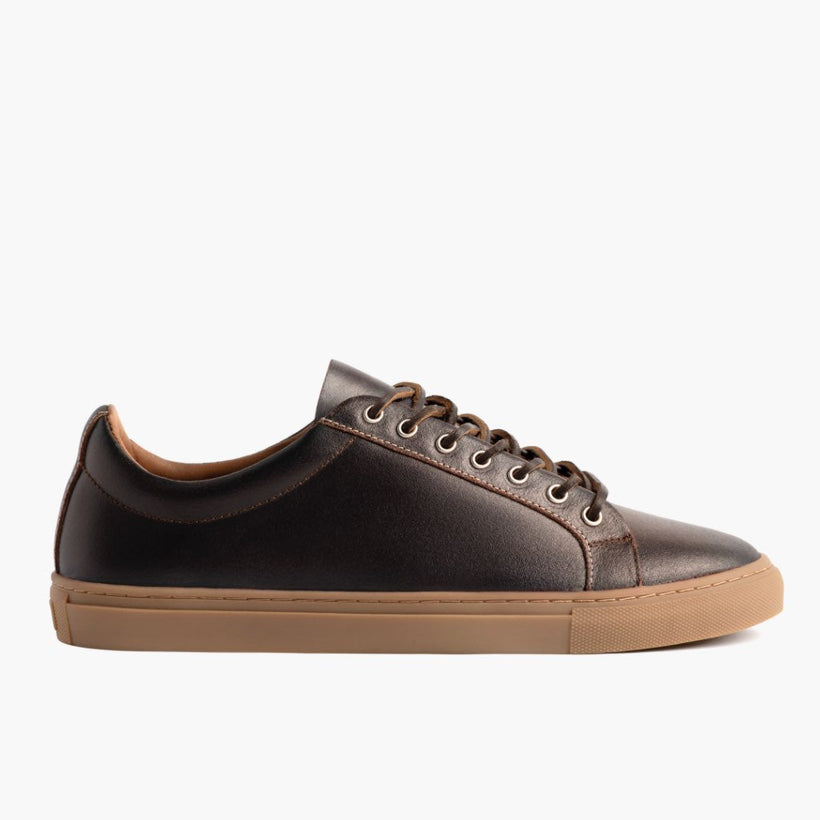 Premier Low Top Cacao Leder-Sneaker für Herren