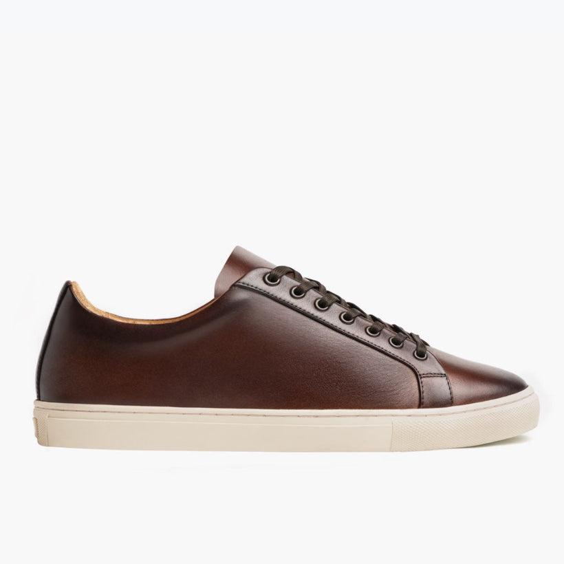 Premier Low Top Coffee Leder-Sneaker für Herren