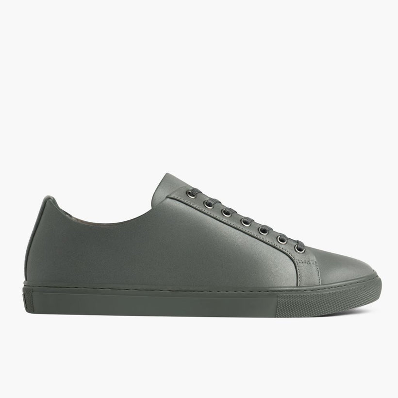 Premier Low Top Grau Leder-Sneaker für Herren
