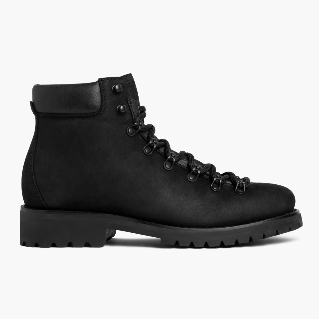 Black Full-Grain leather Boots - Rahmengenähte Goodyear-Welt-Konstruktion & vordere Zehenkappe