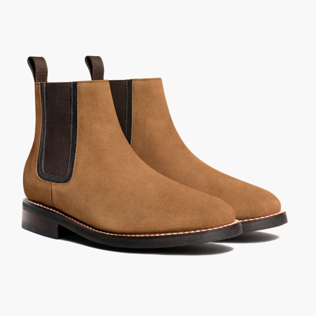 Duke Honey Suede Lederstiefel für Herren in Classic Goatskin Suede - Seitenansicht | Online Kaufen