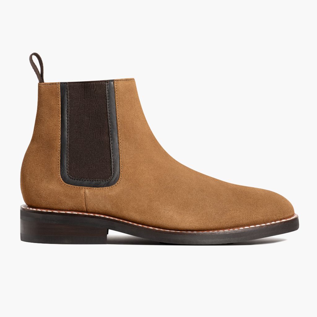 Classic Goatskin Suede Leather Boots - Rahmengenähte Goodyear-Welt-Konstruktion & vordere Zehenkappe