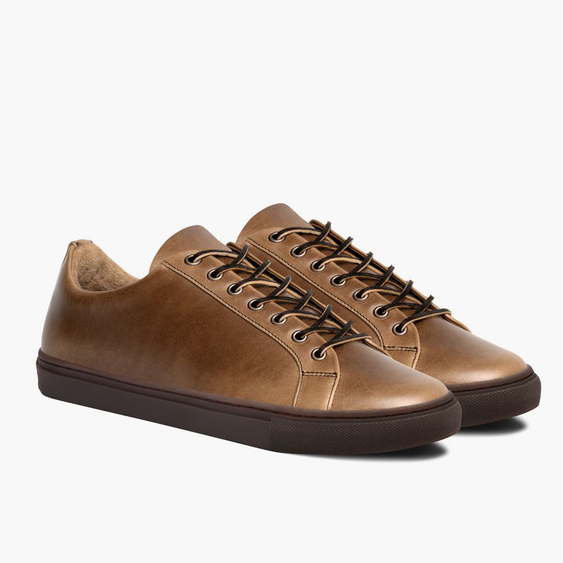 Premier Low Top Natural Leder-Sneaker für Herren