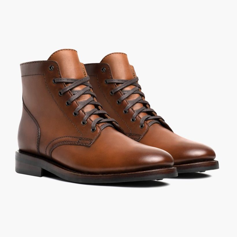 President Brandy-Braun Lederstiefel für Herren