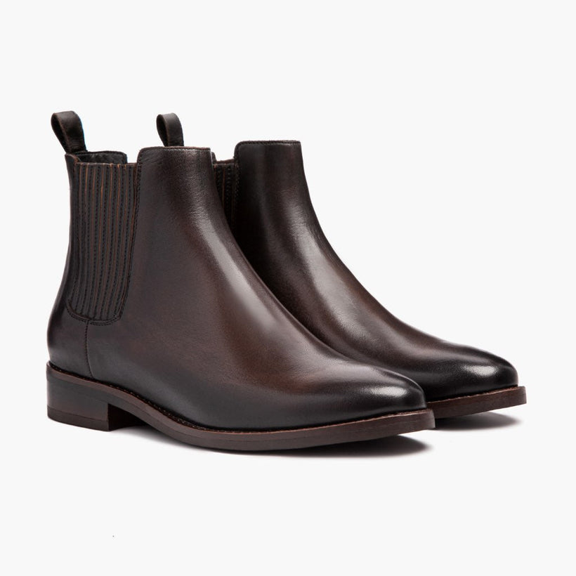 Dreamer Kaffeeschwarz Lederstiefel für Damen
