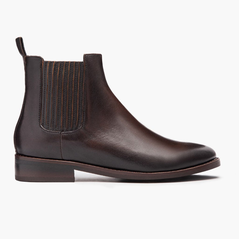 Dreamer Kaffeeschwarz Lederstiefel für Damen