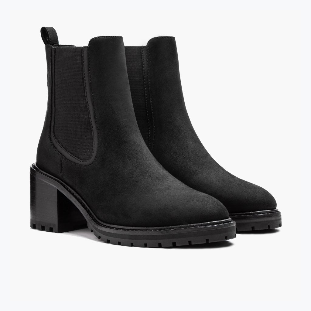 Black Full-Grain leather Boots - Rahmengenähte Goodyear-Welt-Konstruktion & vordere Zehenkappe