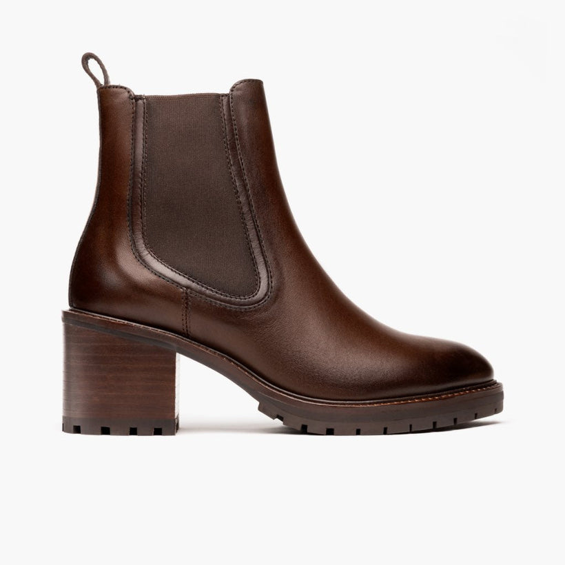 Knockout Chocolate Leather Boots für Damen