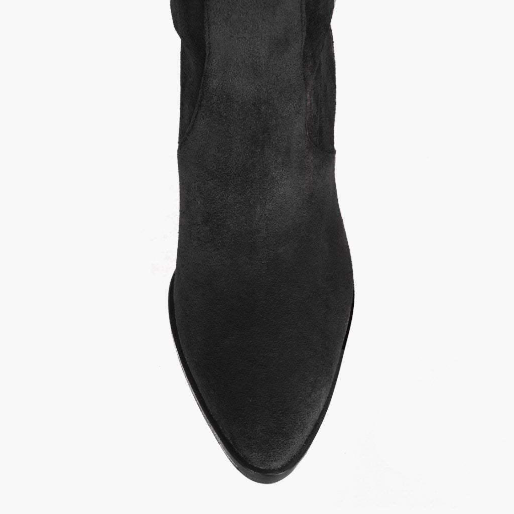 Tempest Schwarz Lederstiefel für Damen - Verstärkte Fersenkappe & präzise Doppelnaht