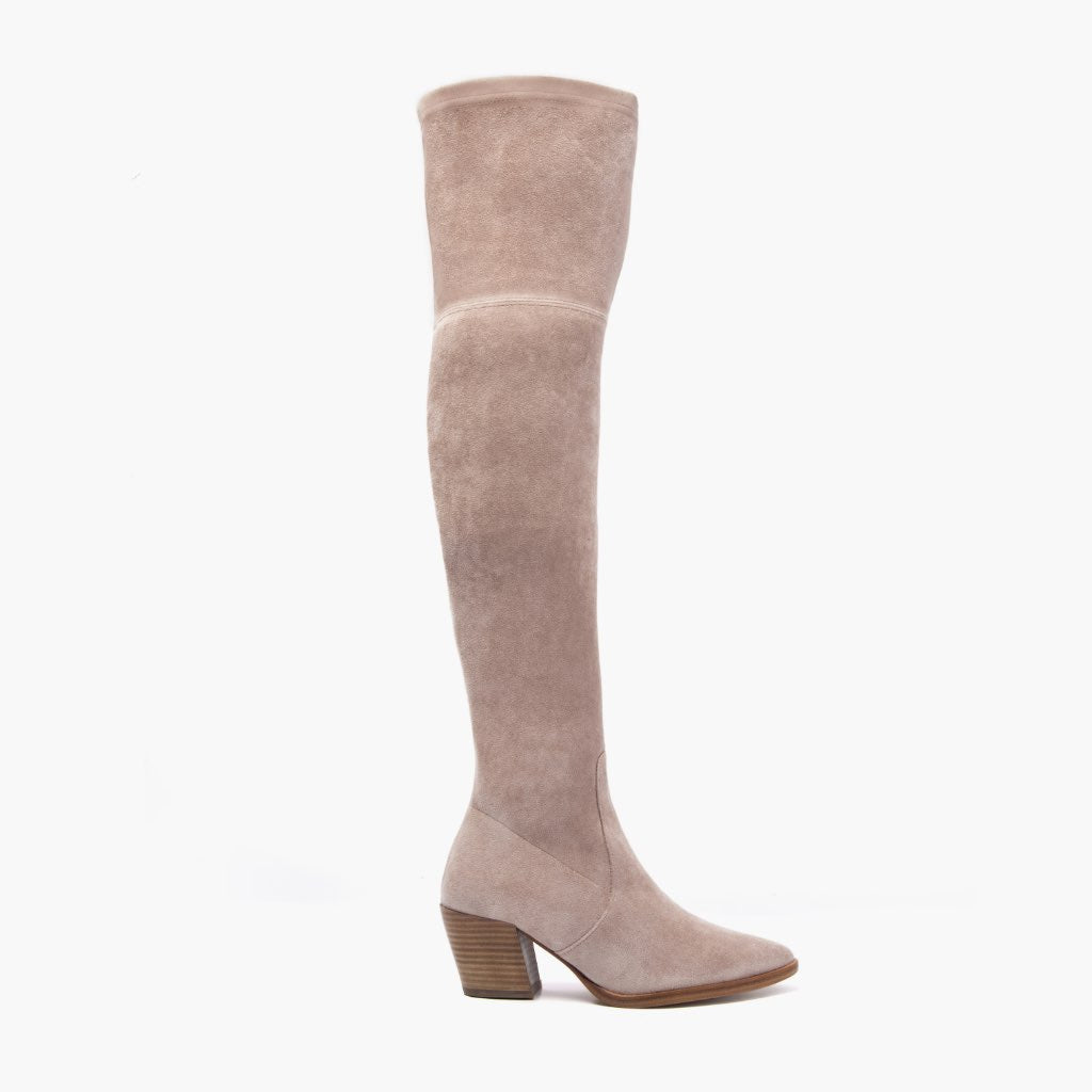 Tempest Sand Lederstiefel für Damen - Seitenansicht | Online Kaufen