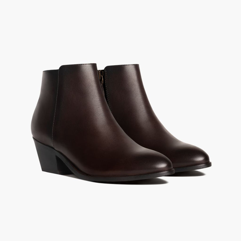 Downtown Alt-Englisch Braun Lederstiefel für Damen