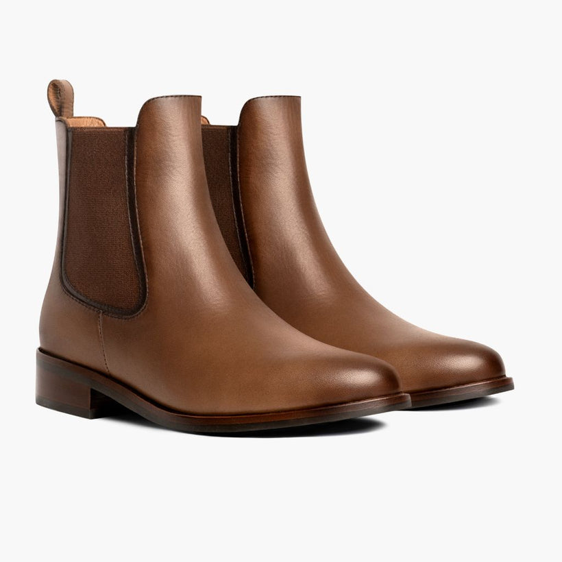 Duchess Bernstein-Weizen Lederstiefel für Damen