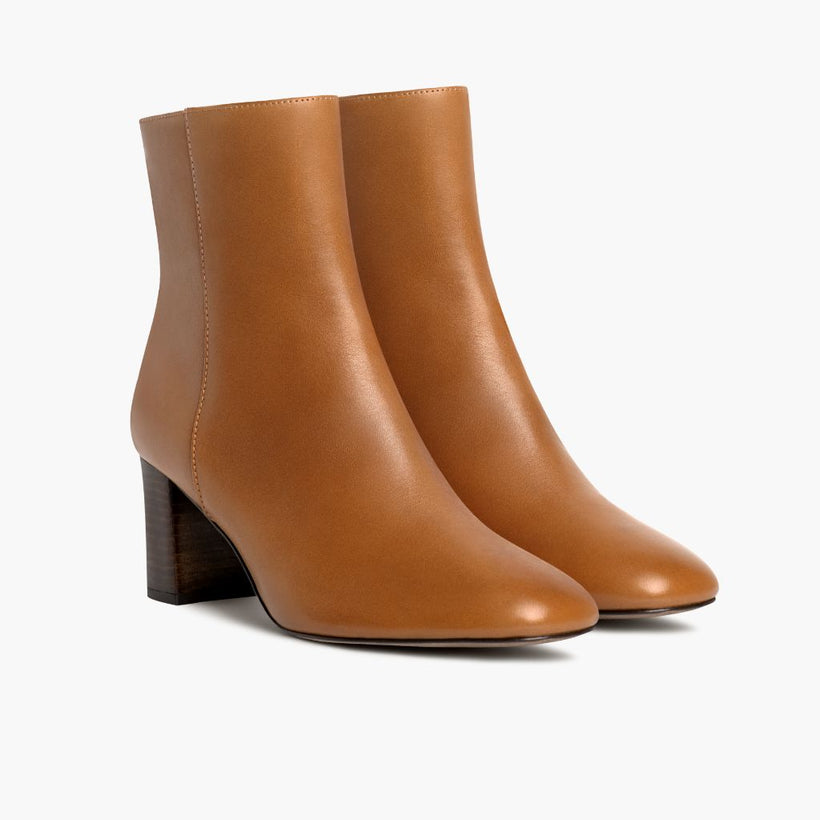 High Standard Toffee-Braun Lederstiefel für Damen