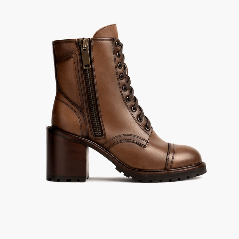 Rebel Amber Wheat Leather Boots für Damen