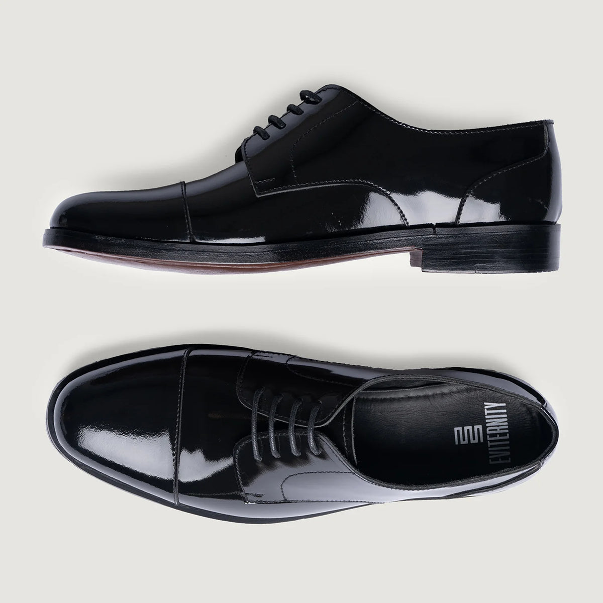 Attorney Derby Schwarz Lacklederschuhe für Herren For Men - Verstärkte Fersenkappe & präzise Doppelnaht