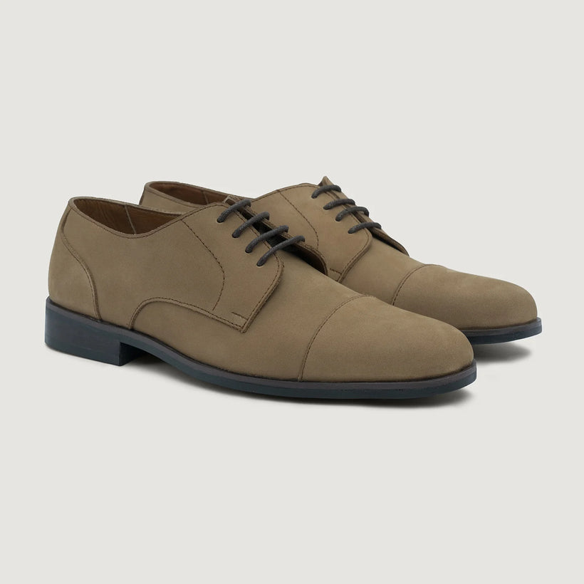 Attorney Derby Braun Nubuck Leather Shoes - StudGuard für Herren