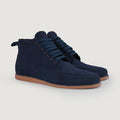 Bearman Moc-Toe Blaue Wildlederstiefel für Herren