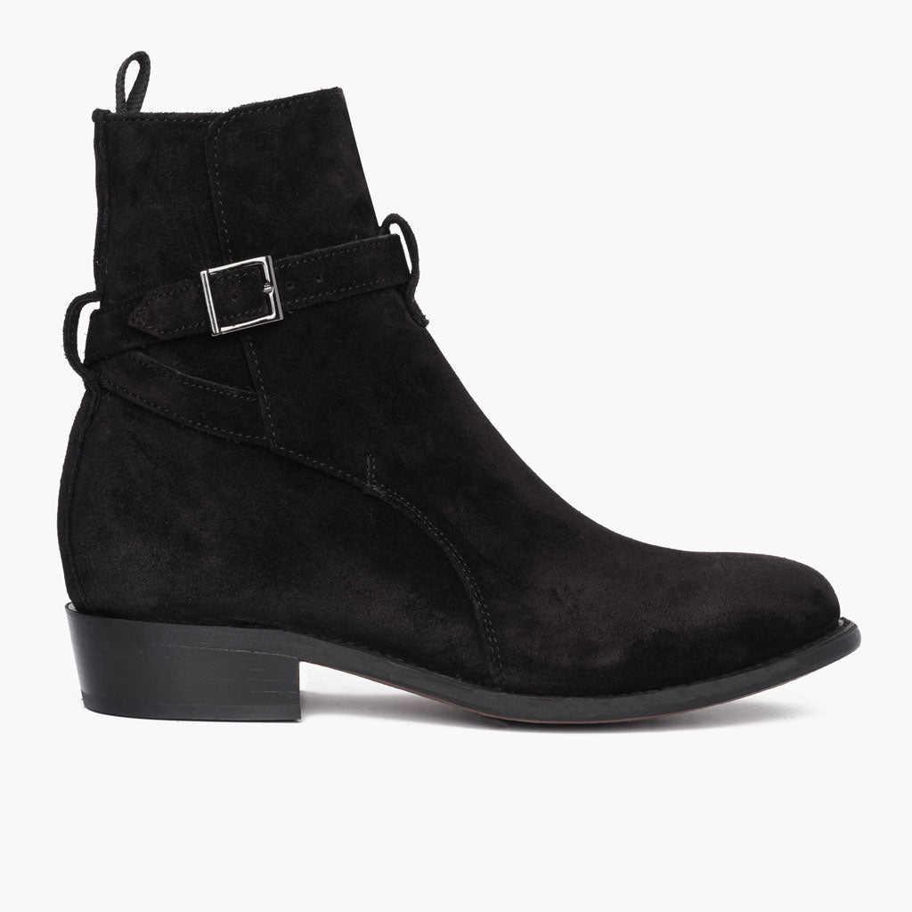 Black Full-Grain leather Boots - Rahmengenähte Goodyear-Welt-Konstruktion & vordere Zehenkappe