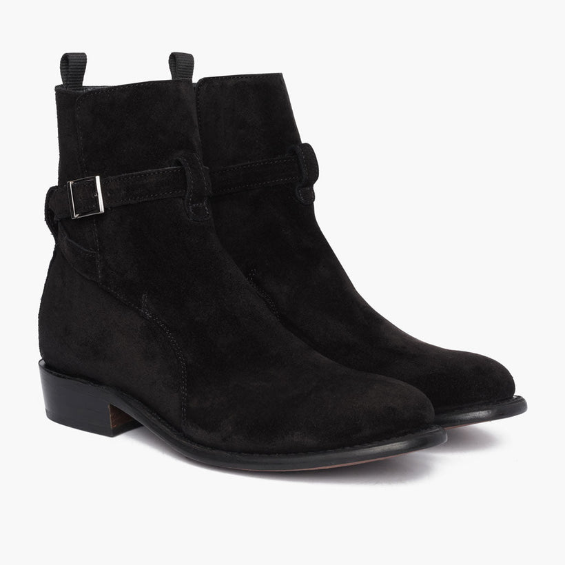Rogue Schwarz Suede Leather Boots für Herren