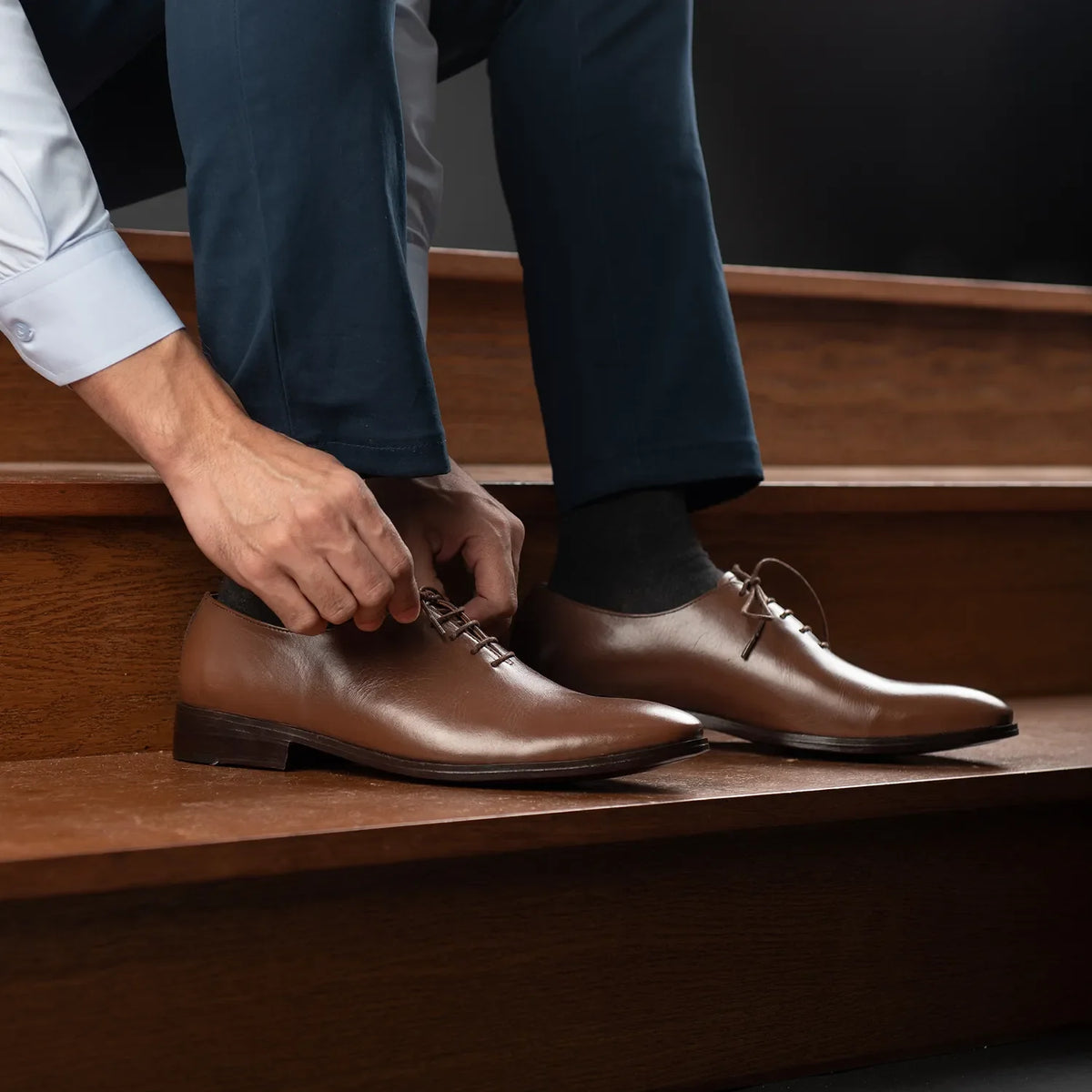 Orlaven Director Wholecut Hellbraun Lederschuhe für Herren footwear image 10