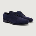 Dirk Brogues Derby Blau Suede Lederschuhe - StudGuard für Herren