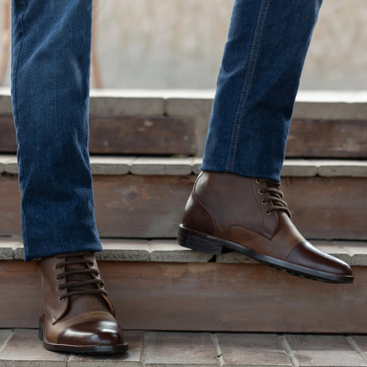 Orlaven Knight Derby Hybrid Braun Lederstiefel - StudGuard für Herren footwear image 9