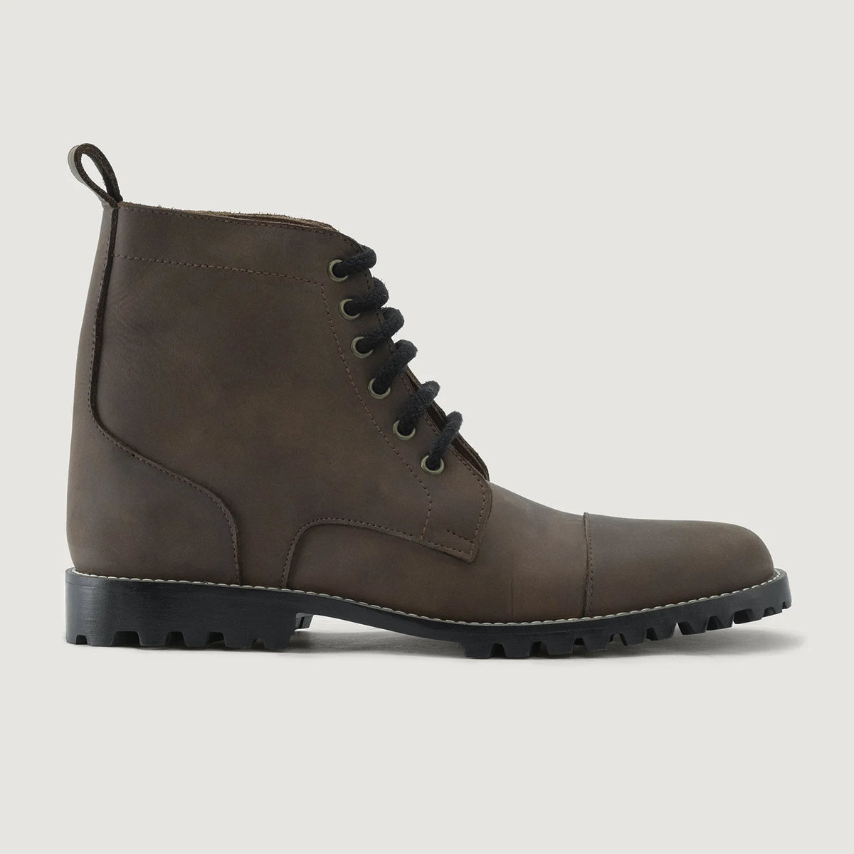 Waxed Brown Full-Grain leather Boots - Rahmengenähte Goodyear-Welt-Konstruktion & vordere Zehenkappe