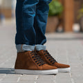 Marty High Top Braun Suede Sneaker für Herren
