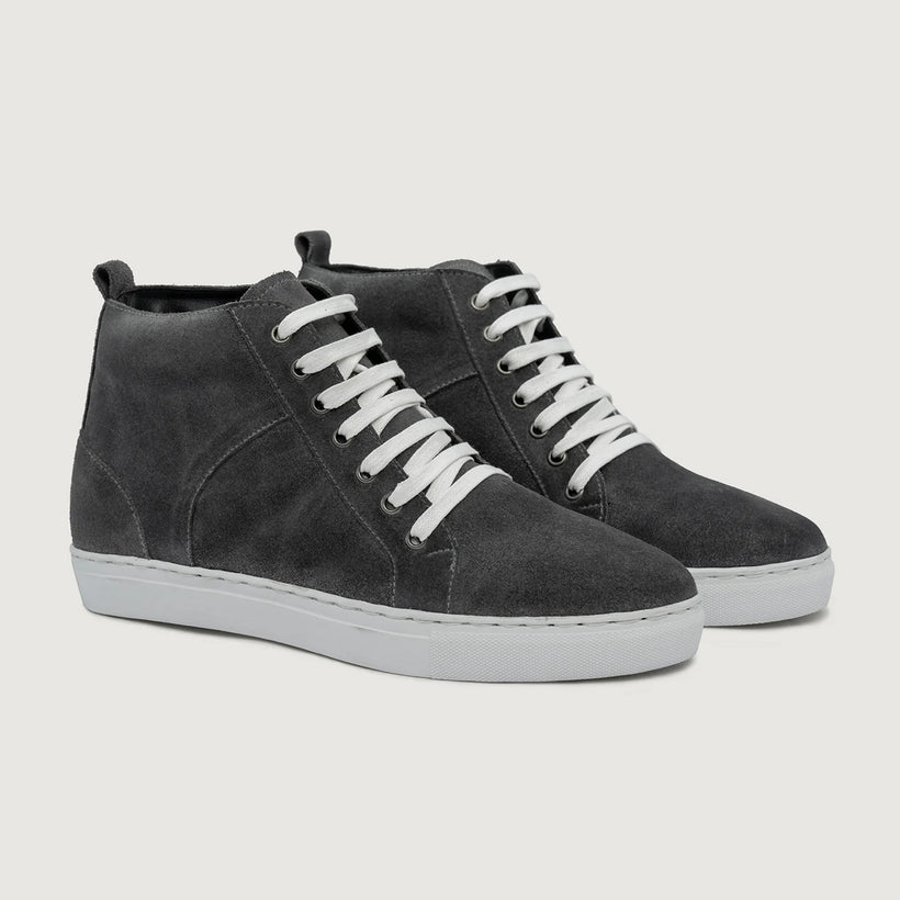 Marty High Top Grau Suede Leder-Sneaker für Herren