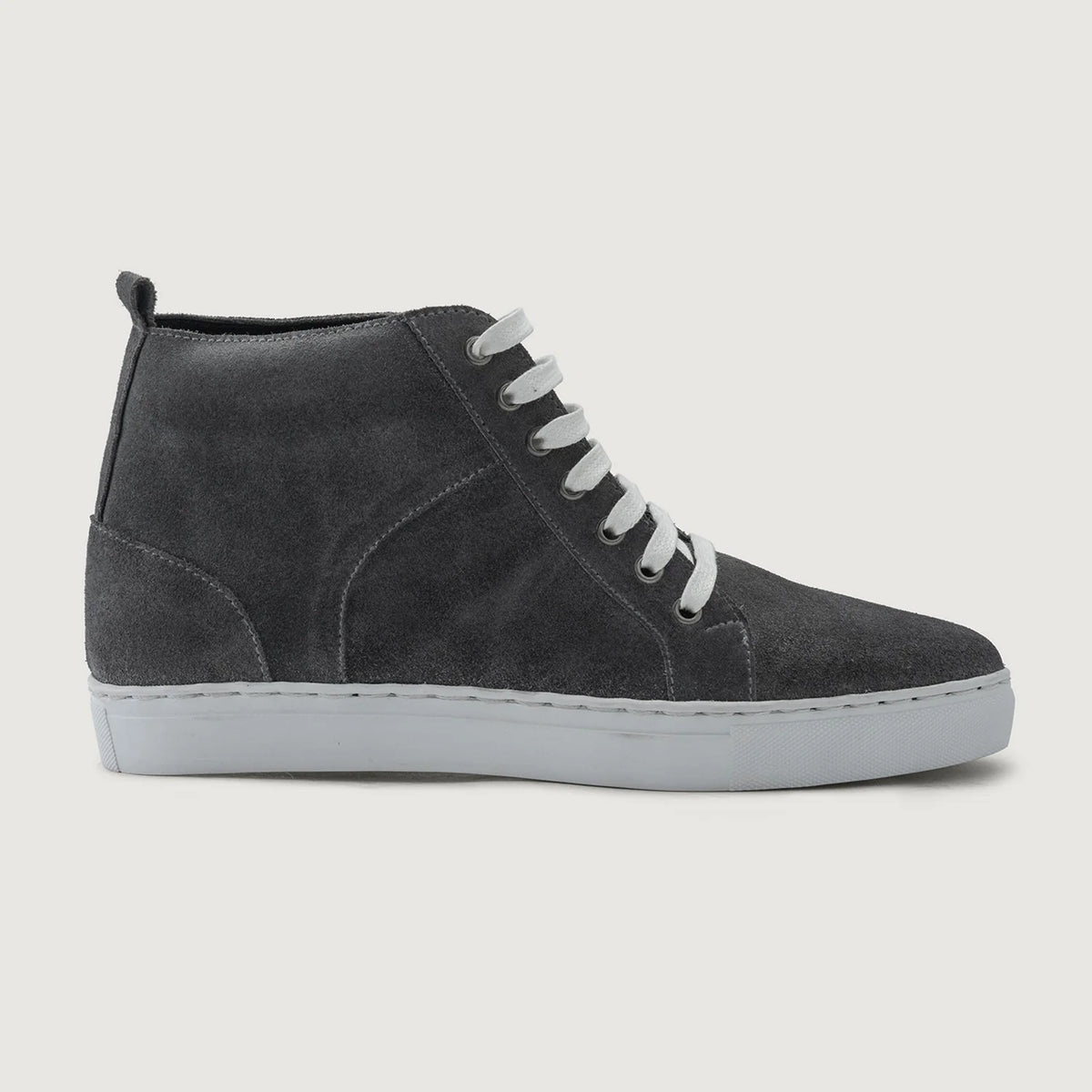 Grey Goatskin Suede Leather Sneakers - Rahmengenähte Goodyear-Welt-Konstruktion & vordere Zehenkappe